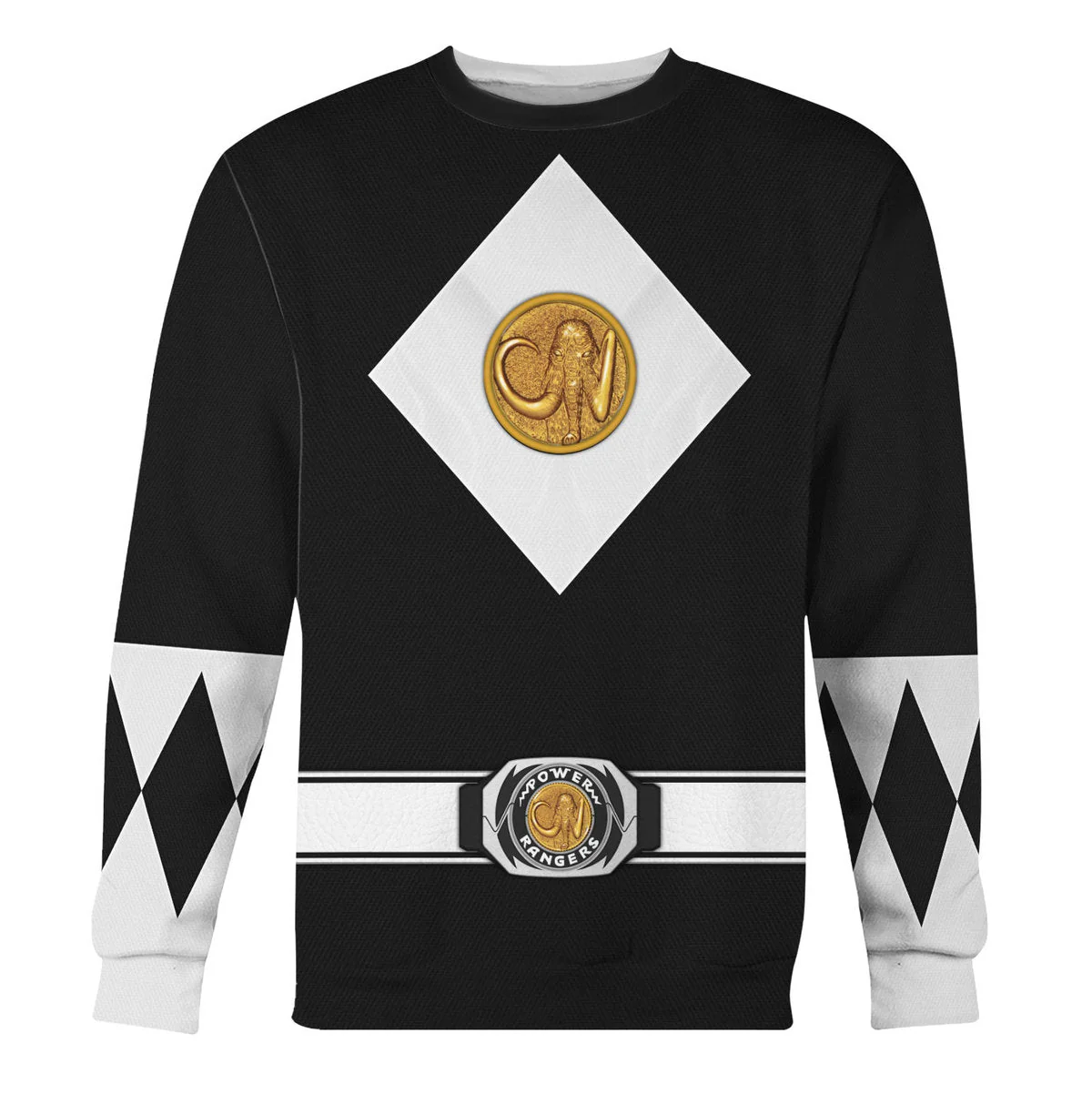 Black Ranger Mighty Morphin The Movie (1995) C1 - Hoodie Set, Sweatshirt, Sweatpants PRHS89 - Image 7
