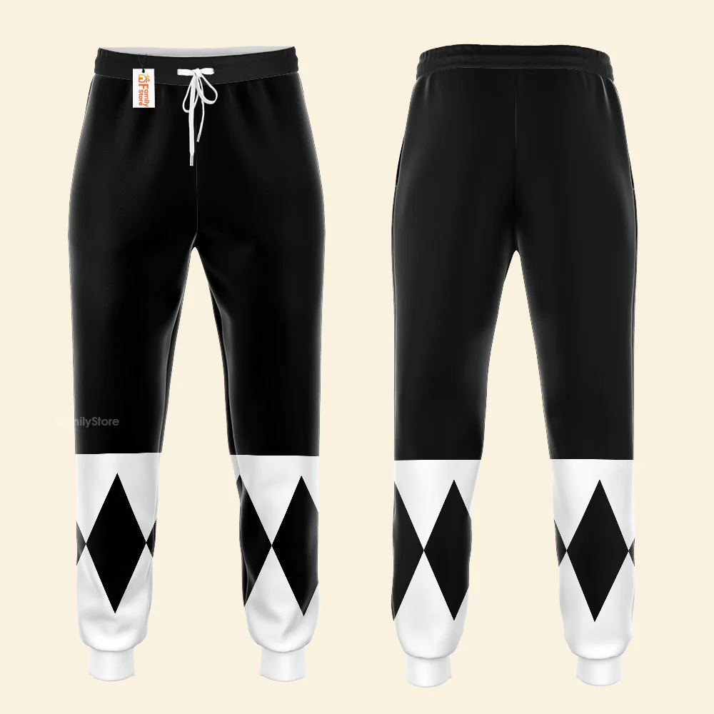 Black Ranger Mighty Morphin The Movie (1995) C1 - Hoodie Set, Sweatshirt, Sweatpants PRHS89 - Image 9