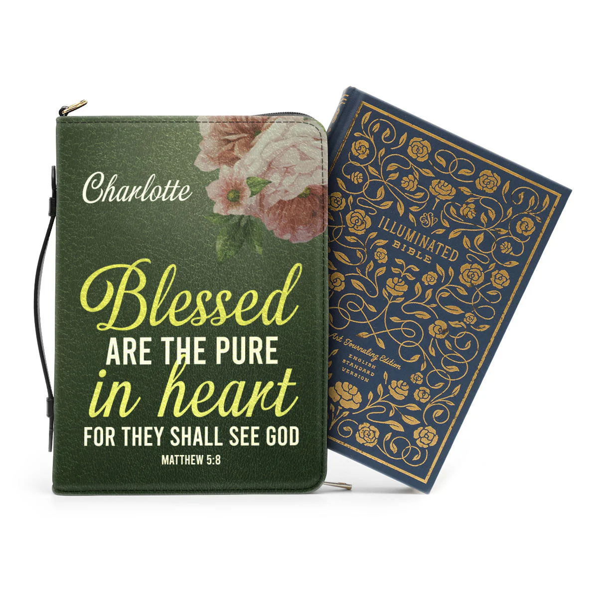 Blessed Are The Pure In Heart Matthew 5:8 - Thoughtful Gift For Christians - Personalized Bible Covers - AT4080845 - Image 3