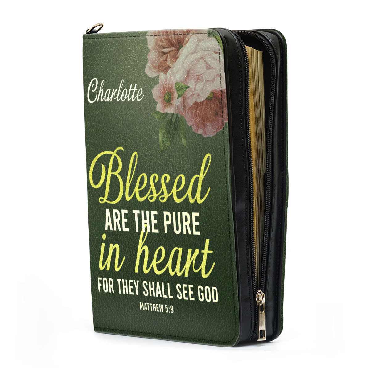 Blessed Are The Pure In Heart Matthew 5:8 - Thoughtful Gift For Christians - Personalized Bible Covers - AT4080845 - Image 4