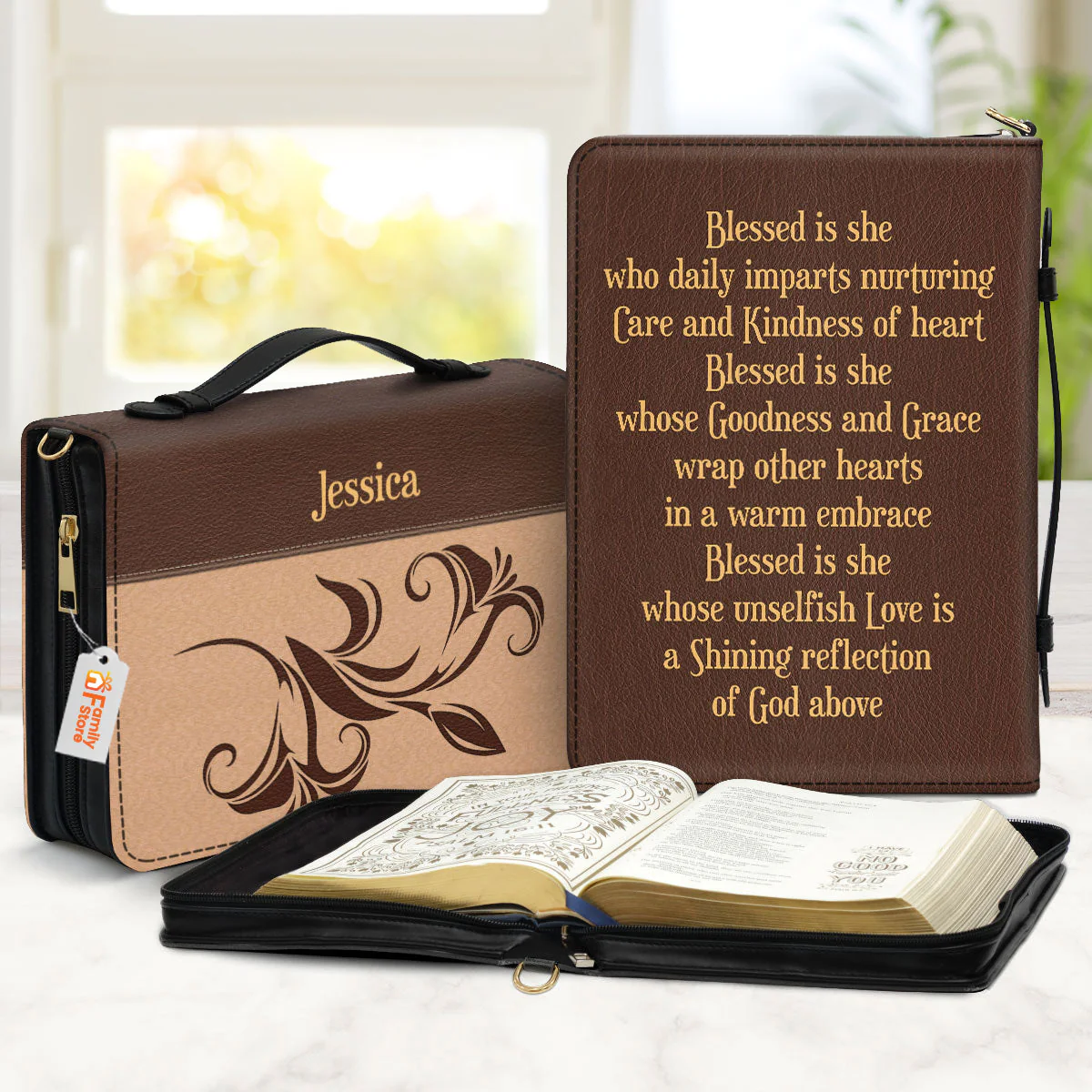 Blessed Is She - Awesome Personalized Bible Covers - AT4082446 - Image 2