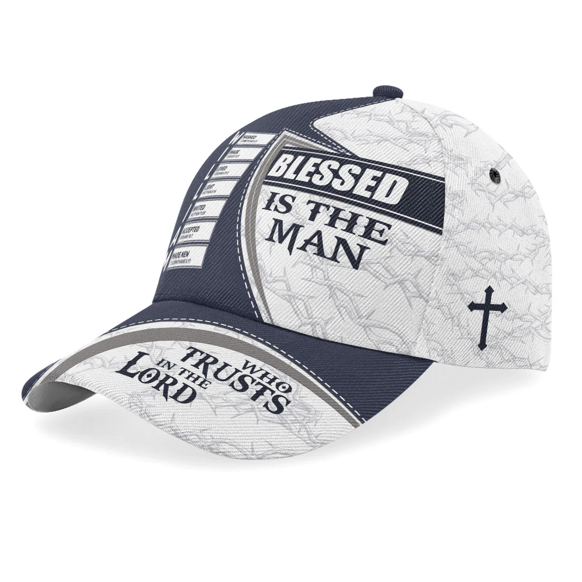 Blessed Is The Man Who Trusts In The Lord - Personalized Classic Cap TD118 - Image 2