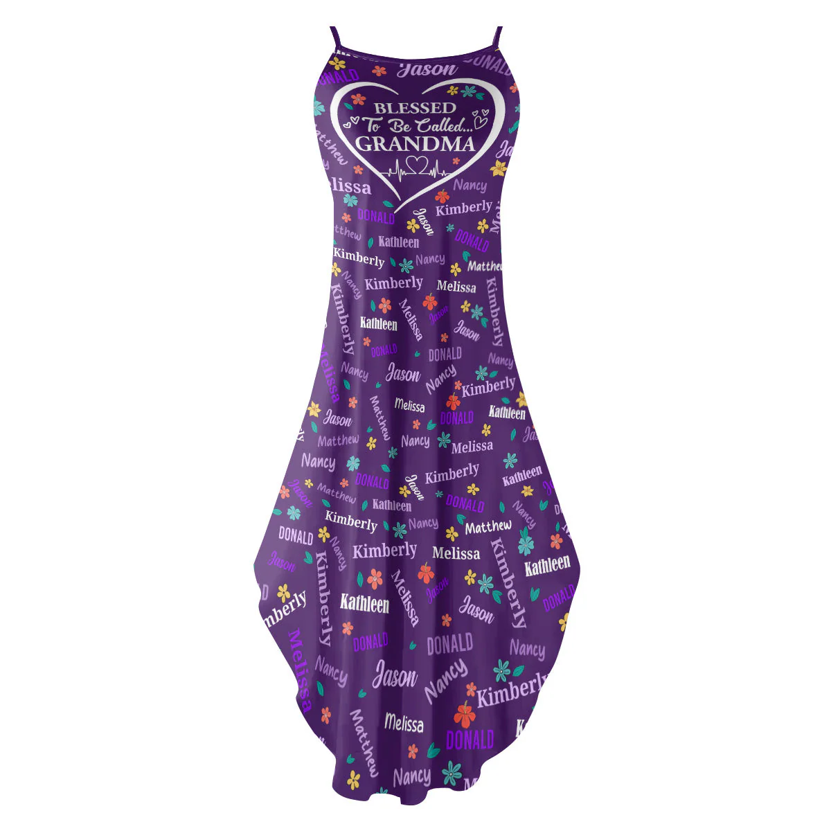 Blessed To Be Called Grandma - Personalized Maxi Dress - Gift For Grandma, Mama HD95 - Image 2