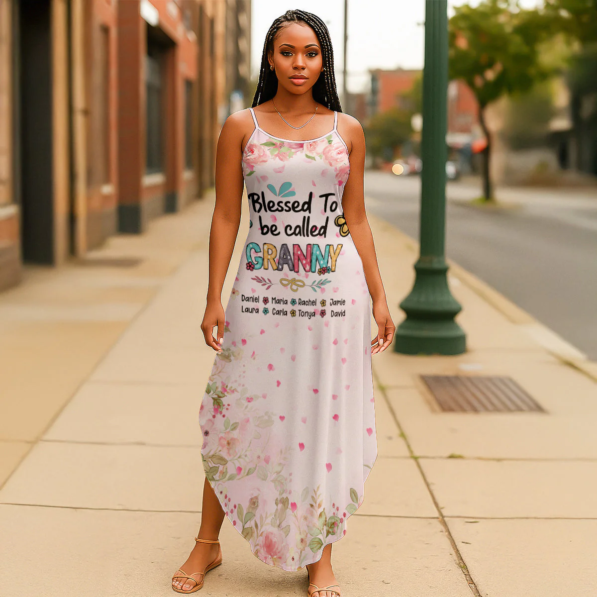 Blessed To Be Called Grandma - Personalized Maxi Dress - Gift For Mom, Grandma HN02 - Image 6