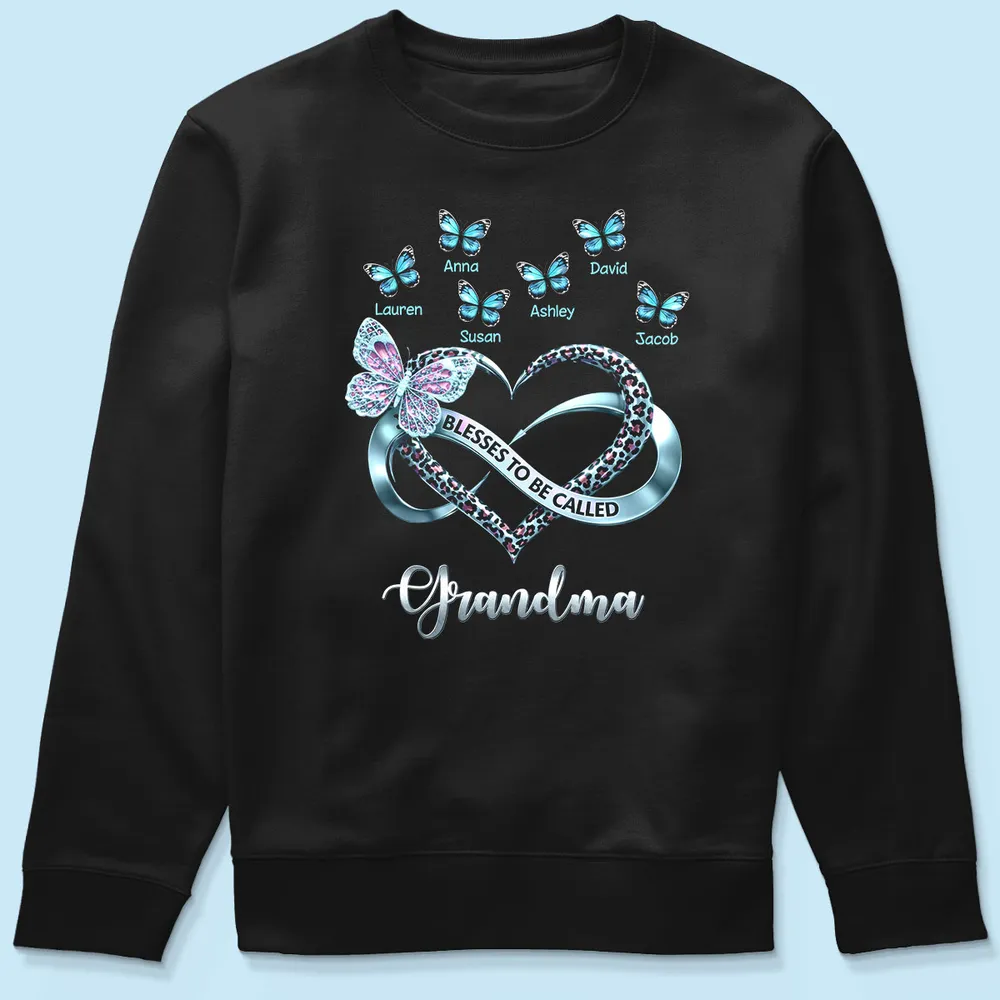 Blessed To Be Called Grandma - Personalized Shirt - Gift For Mom, Grandma HN02 - Image 8