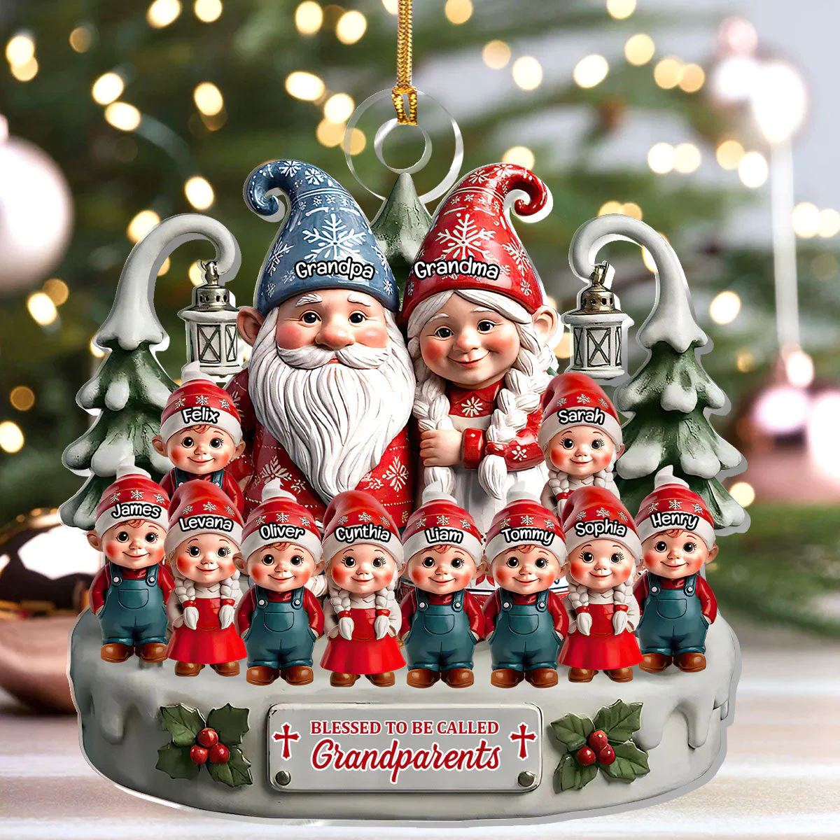 Blessed To Be Called Grandparents - Personalized Acrylic Ornament - Gift For Christmas TD118 - Image 4