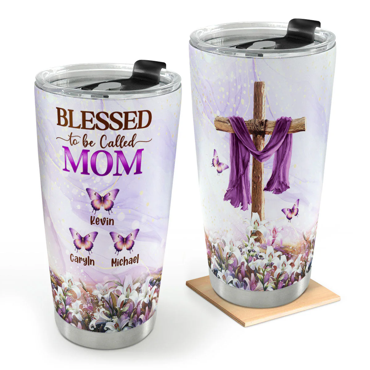 Blessed To Be Called Mama - Personalized Stainless Steel Tumbler - Gift For Her HN02