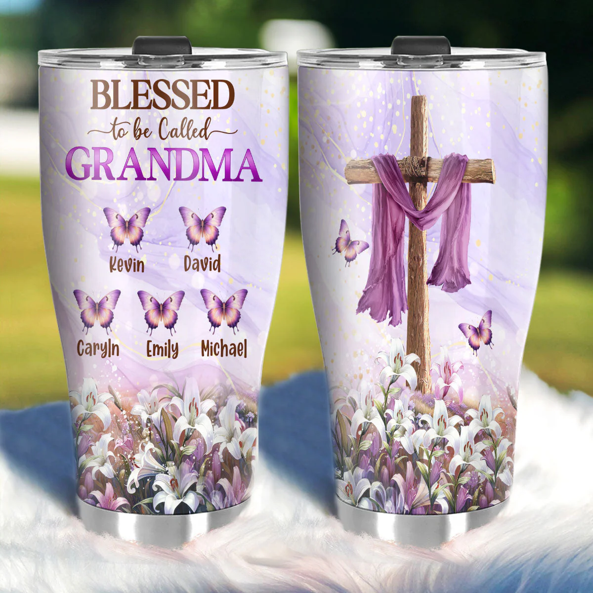 Blessed To Be Called Mama - Personalized Stainless Steel Tumbler - Gift For Her HN02 - Image 2