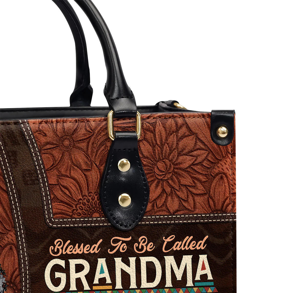 Blessed To Be Called - Personalized Leather Handbag - Gift For Grandma, Mom, Mother's Day | CLGOD05 HD95 - Image 6