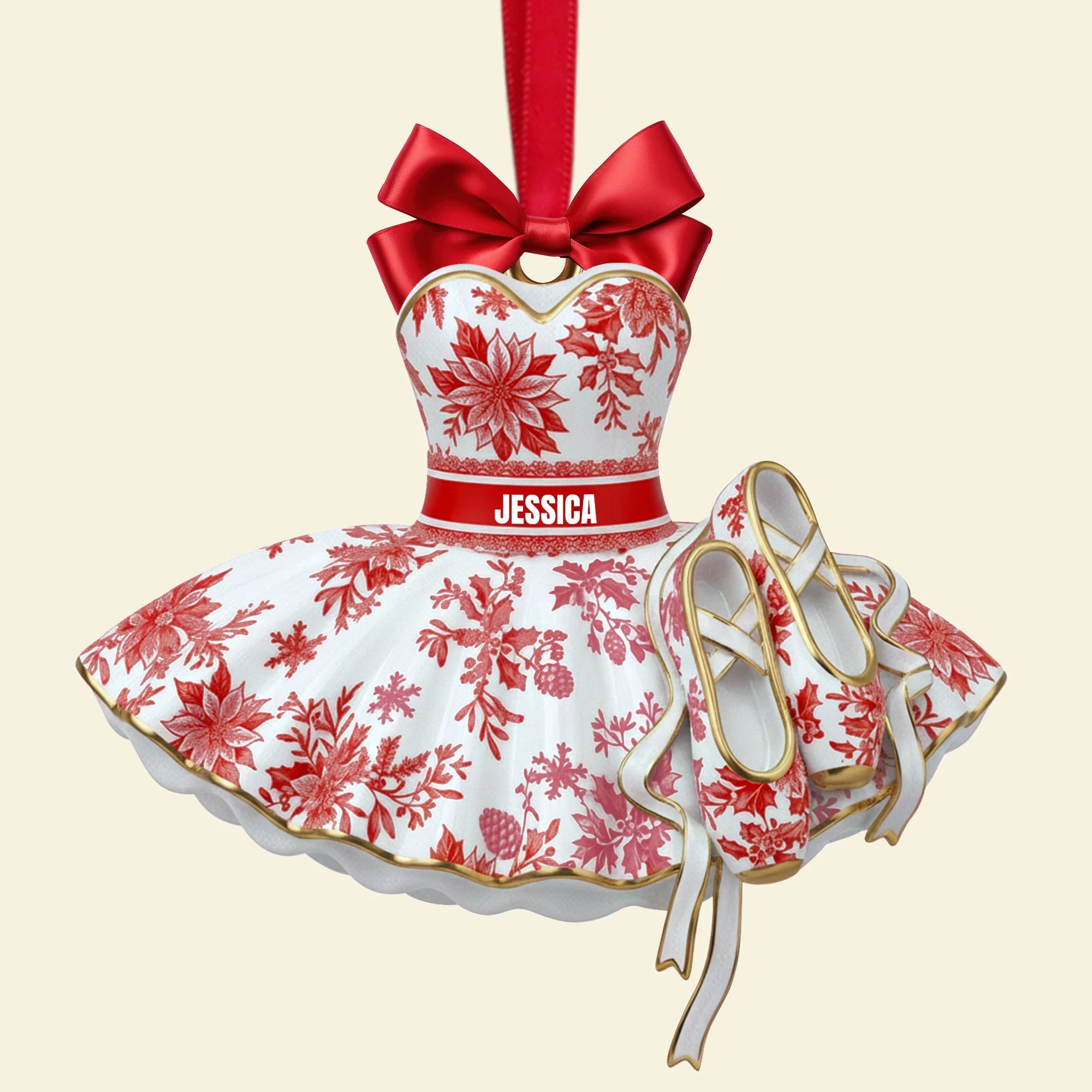 Blooming Ballet Dress - Personalized Acrylic Ornament - Christmas Gift For Her, Ballerina HH01 - Image 5