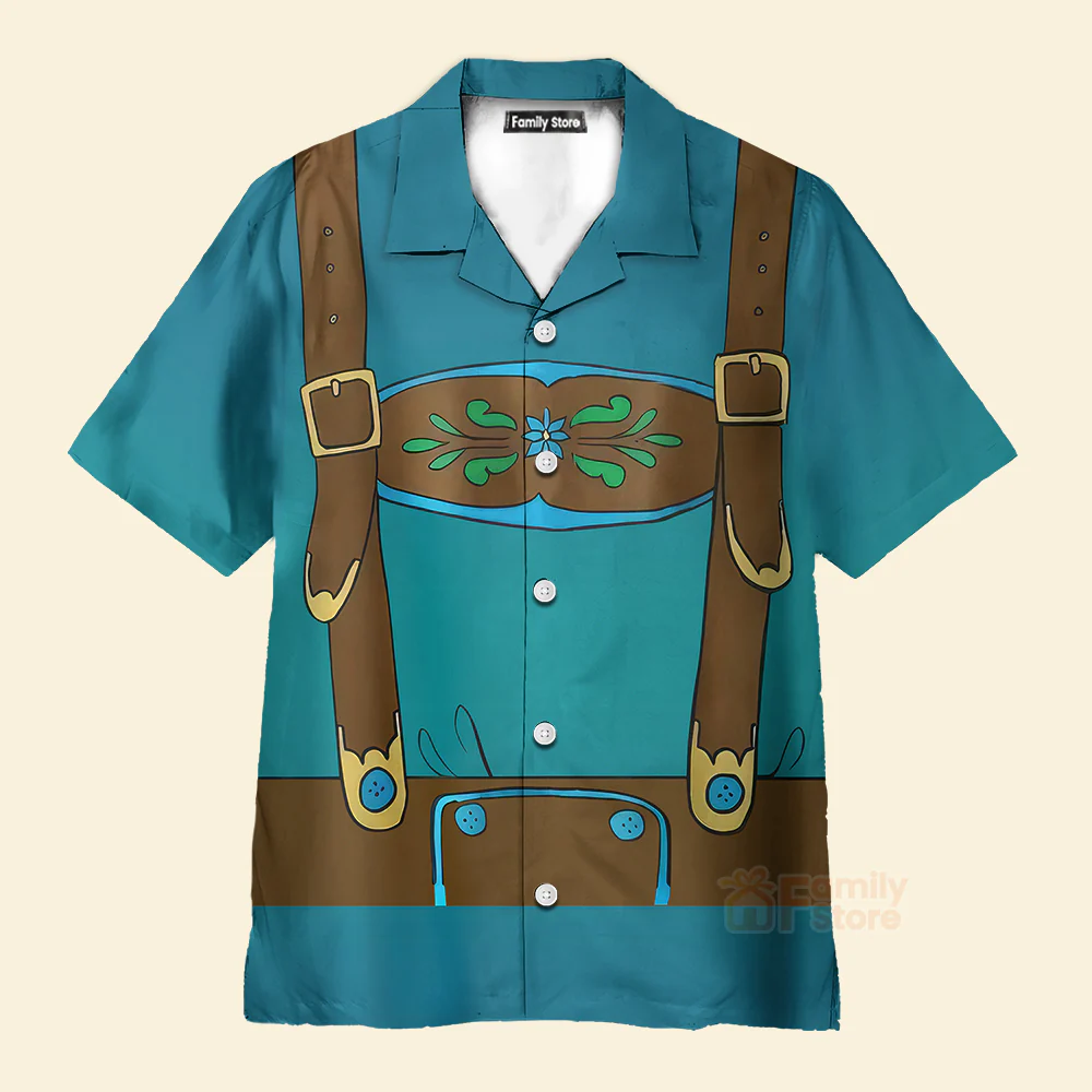 Blue Lederhosen Fashion - Hawaiian Shirt - Image 2