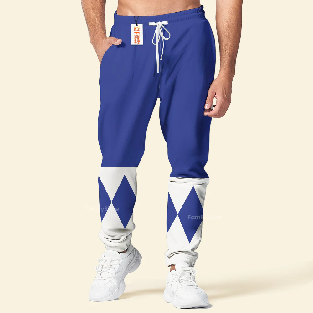 Blue Ranger Mighty Morphin The Movie (1995) C1 - Hoodie Set, Sweatshirt, Sweatpants - Image 10