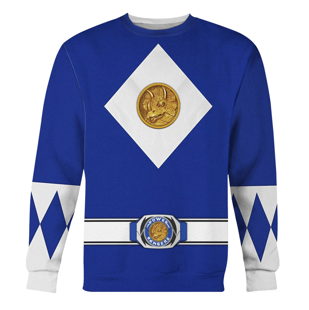 Blue Ranger Mighty Morphin The Movie (1995) C1 - Hoodie Set, Sweatshirt, Sweatpants - Image 7
