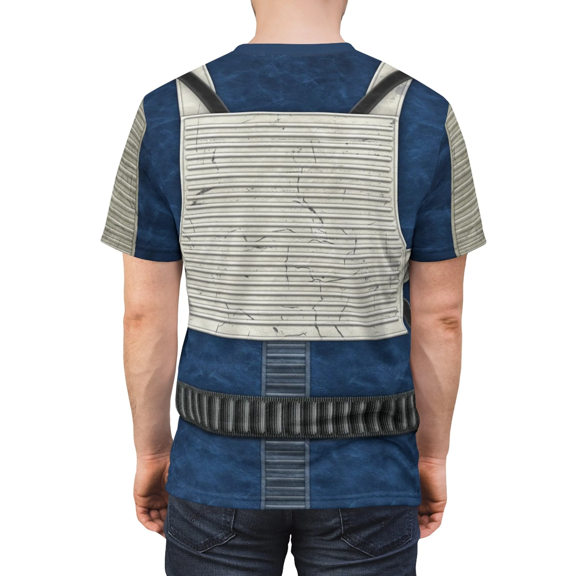 Blue Squadron Resistance Pilot Stwa Saga Costume T-Shirt - Image 2