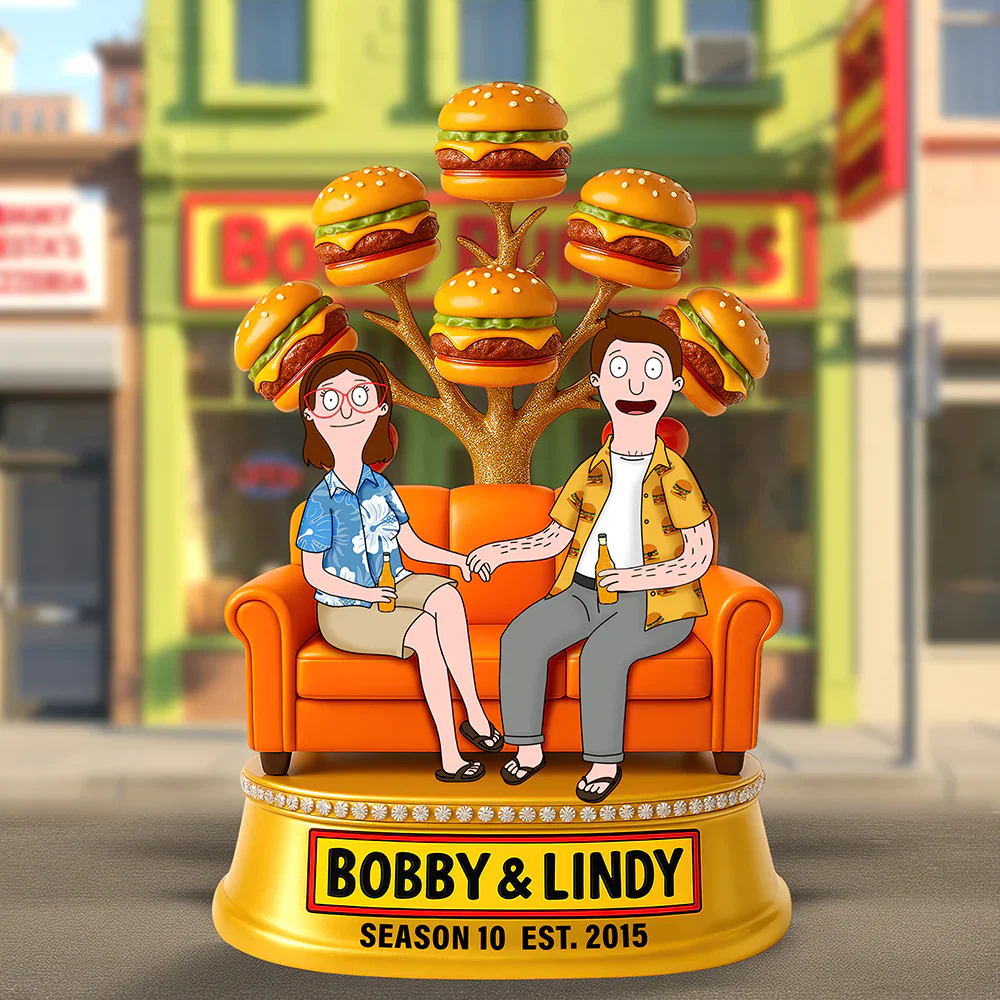 Burger Couple - Personalized Acrylic Plaque - Gift For Couple, Husband Wife, Anniversary | CL55 - Image 5