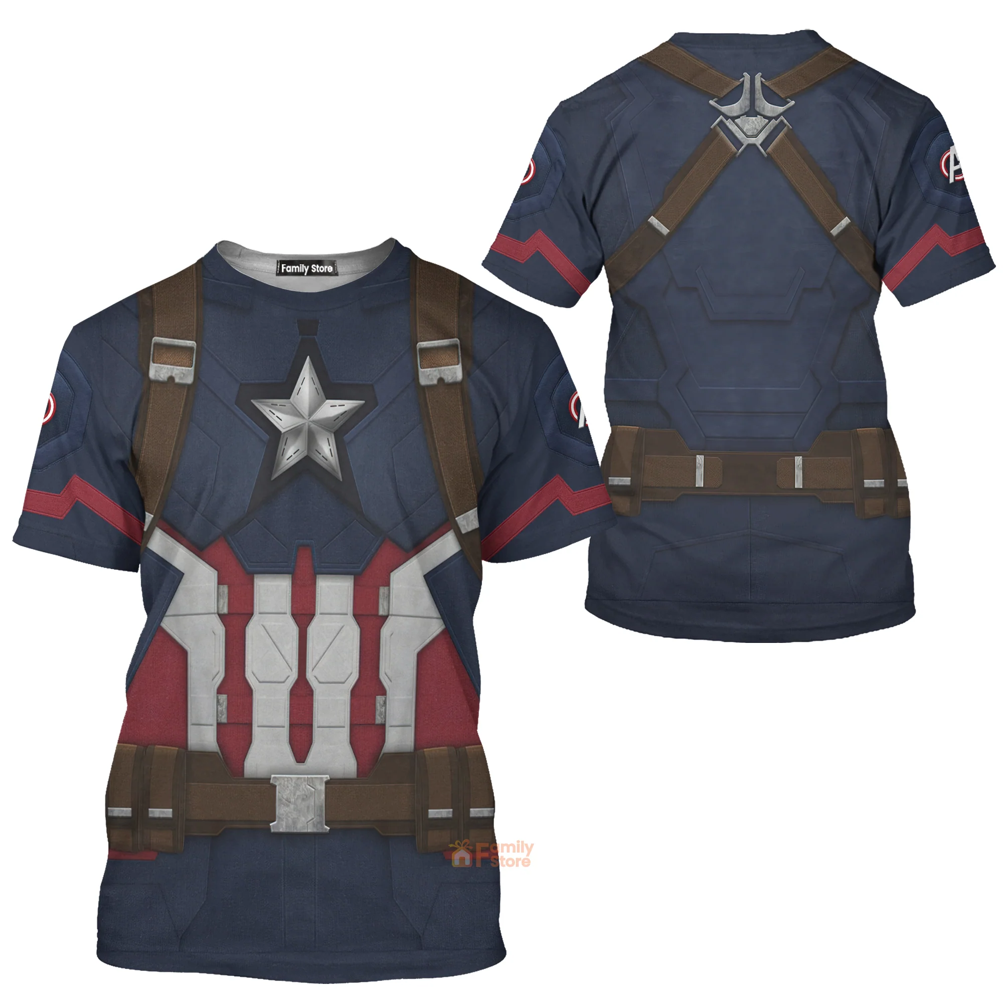 Captain America Avengers Age Of Ultron Costume T-Shirt - Image 3
