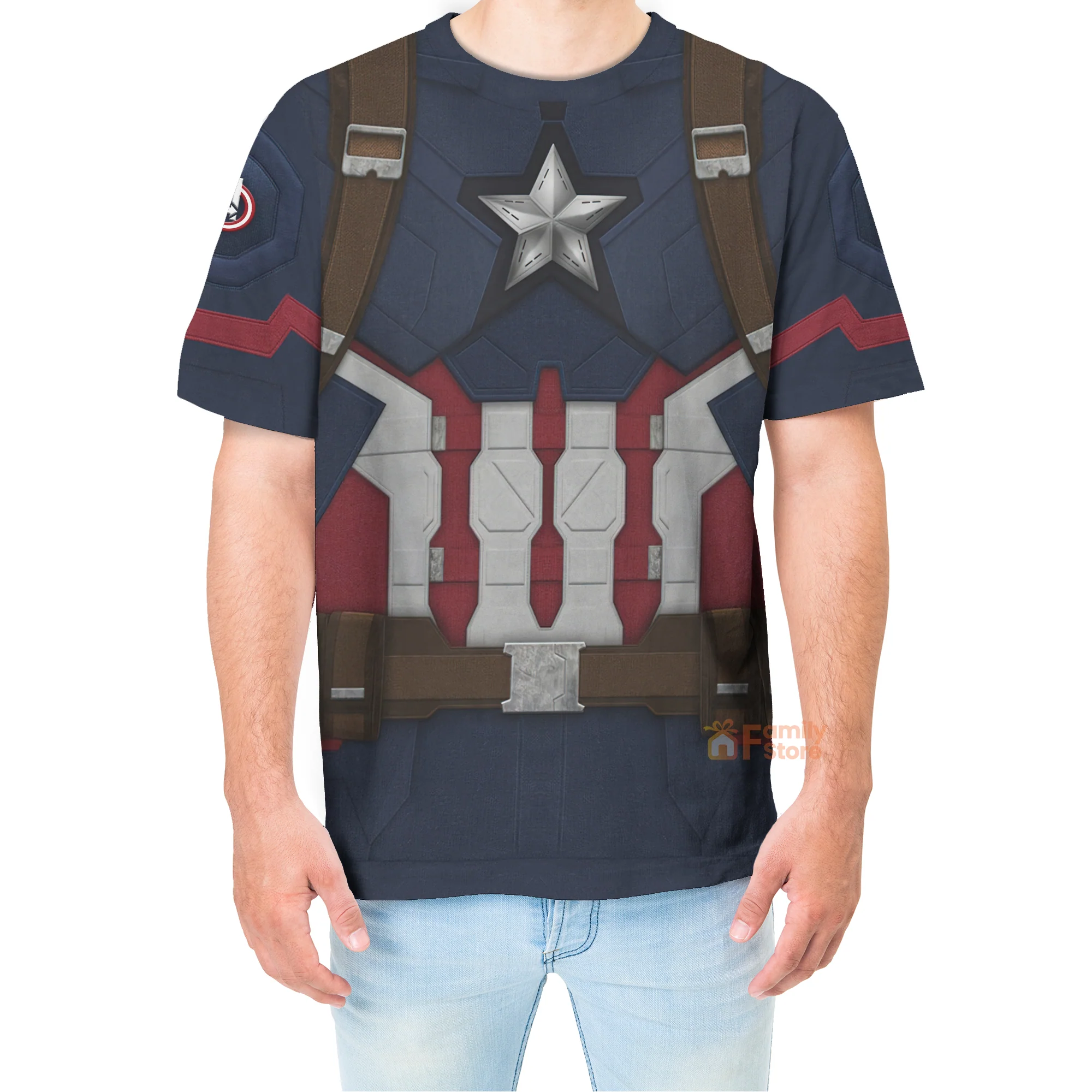 Captain America Avengers Age Of Ultron Costume T-Shirt - Image 4