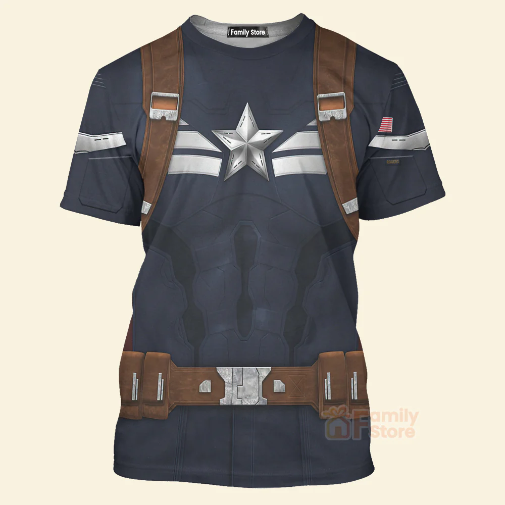 Captain America Stealth Suit The Winter Soldier Costume - TShirt