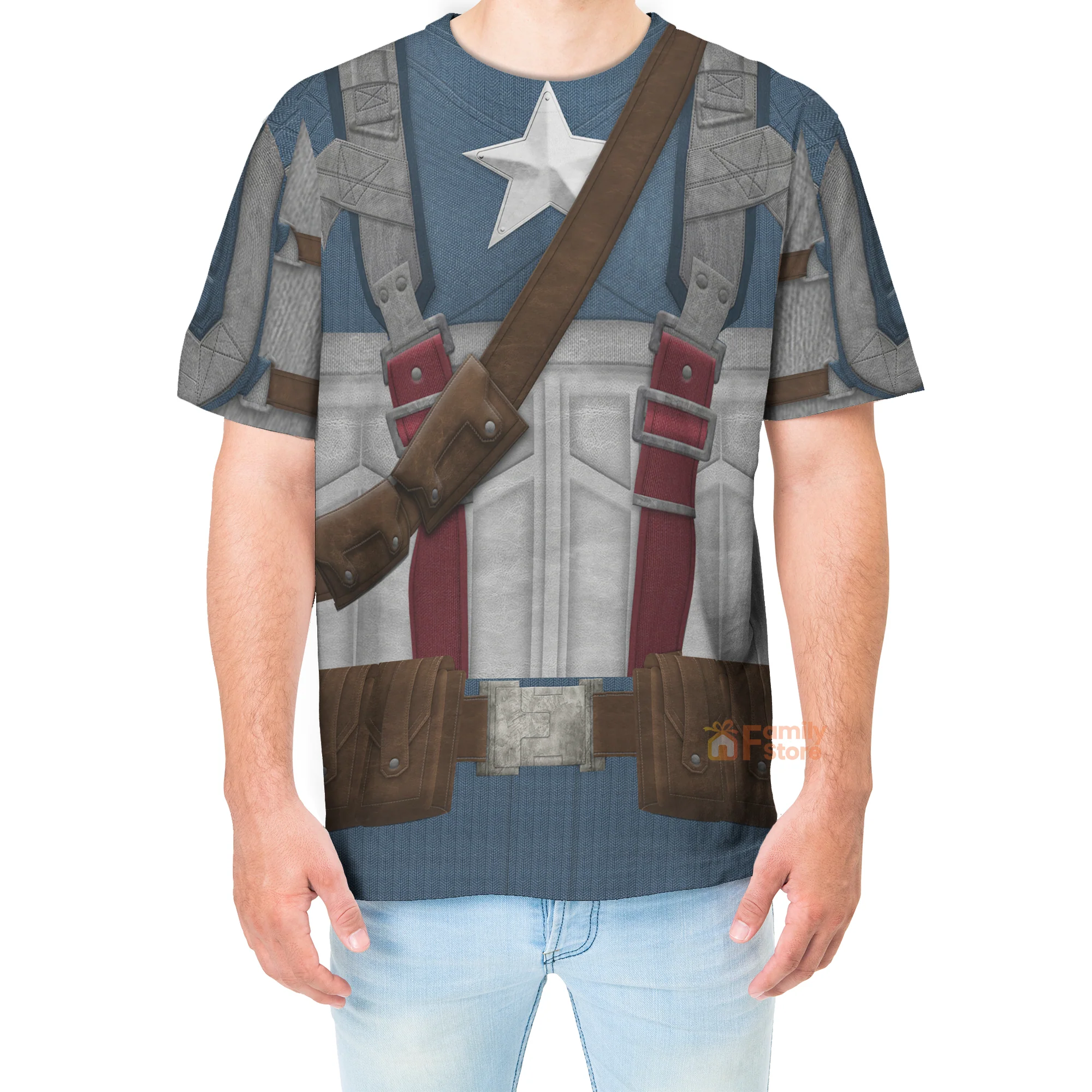 Captain America The First Avenger Costume - 3D TShirt - Image 4