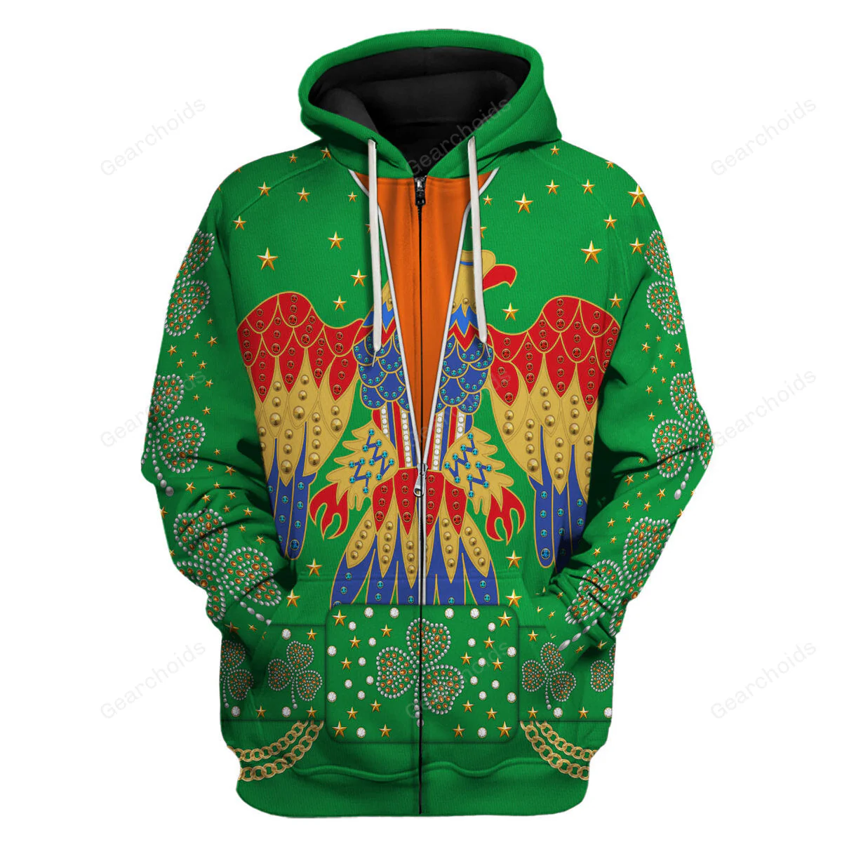Elvis Presley EAGLE Green - Costume Cosplay Hoodie Sweatshirt Sweatpants CSELV036 - Image 3