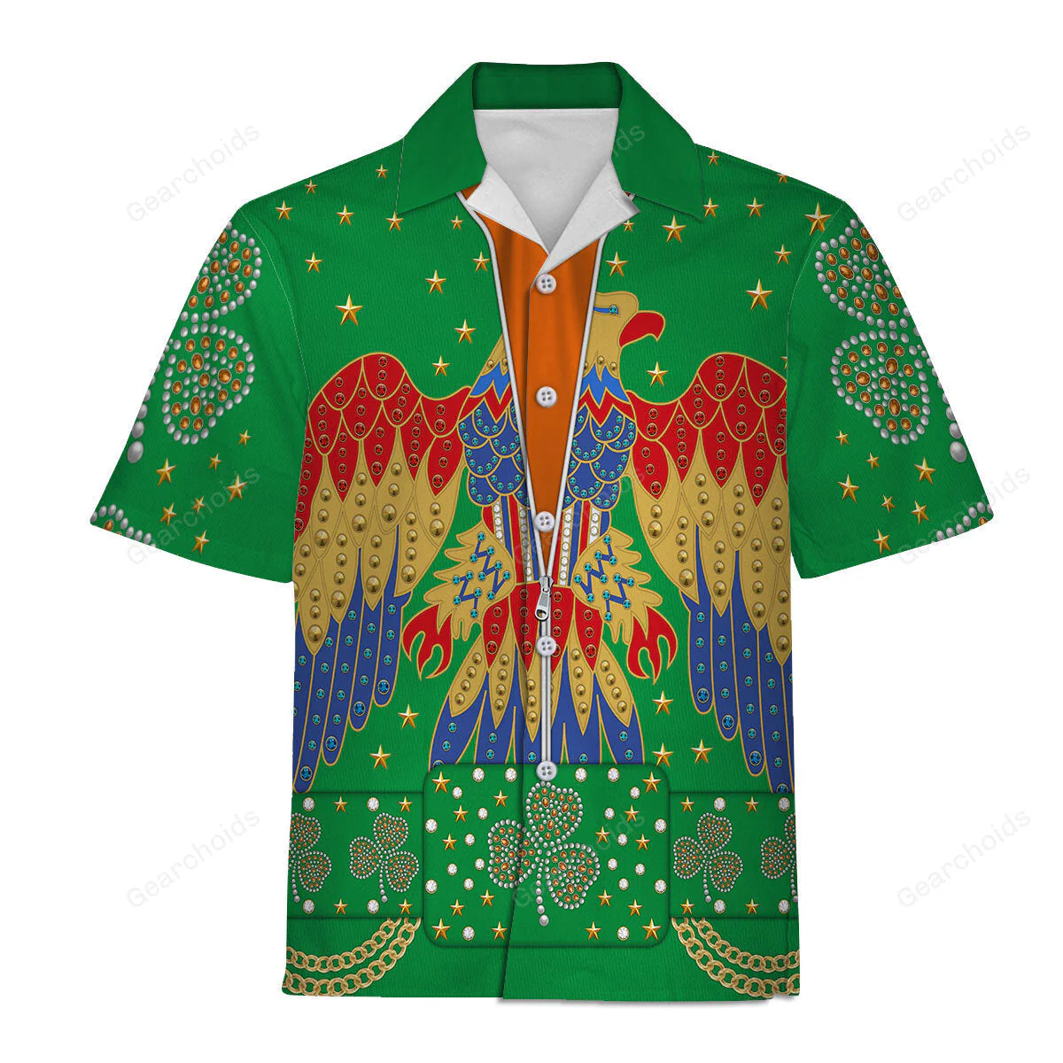 Elvis Presley EAGLE Green - Costume Cosplay Hoodie Sweatshirt Sweatpants CSELV036 - Image 6