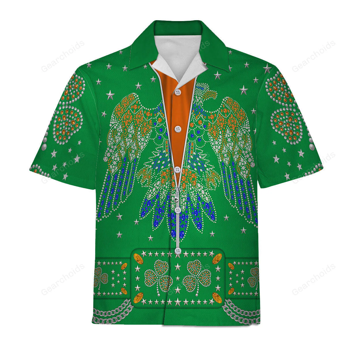 Celebrating the King: Elvis Presley Green - Costume Cosplay Hoodie Sweatshirt Sweatpants CSELV025 - Image 8
