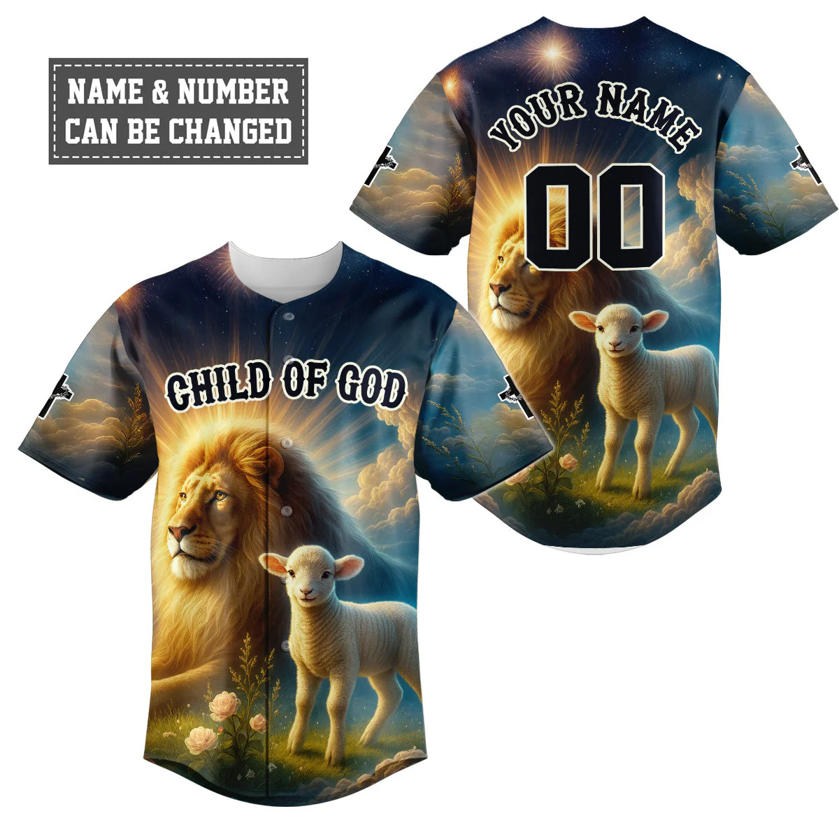 Child Of God Baseball Jersey - Christant Gift For Him