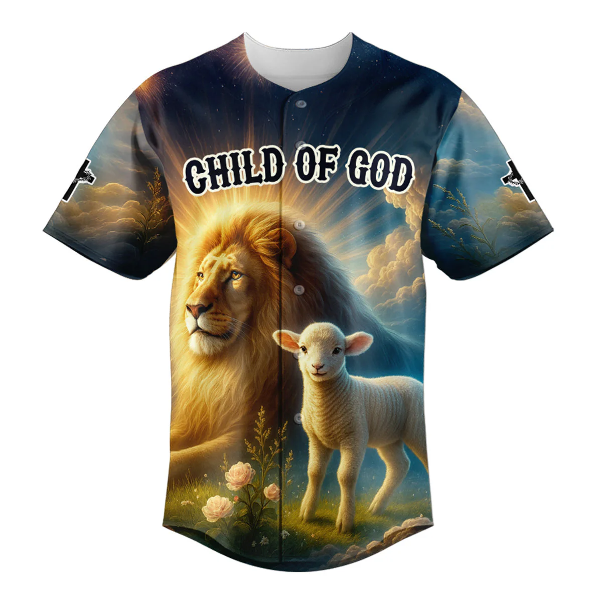 Child Of God Baseball Jersey - Christant Gift For Him - Image 2