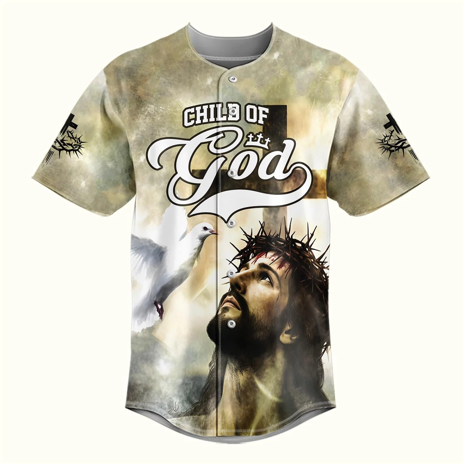 Child of God – Divine Grace Jesus Baseball Jersey Bundle - Image 3