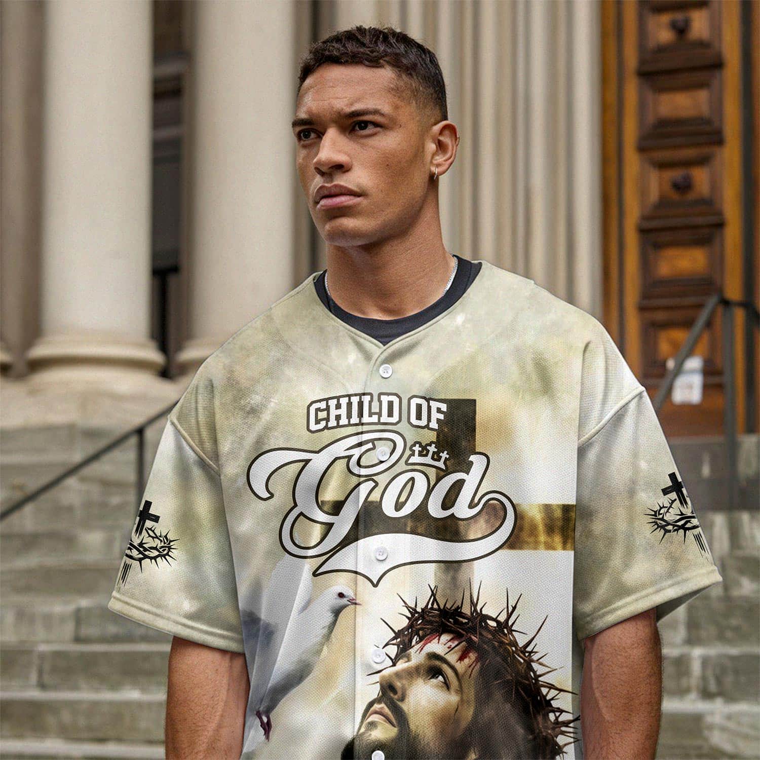 Child of God – Divine Grace Jesus Baseball Jersey Bundle - Image 8