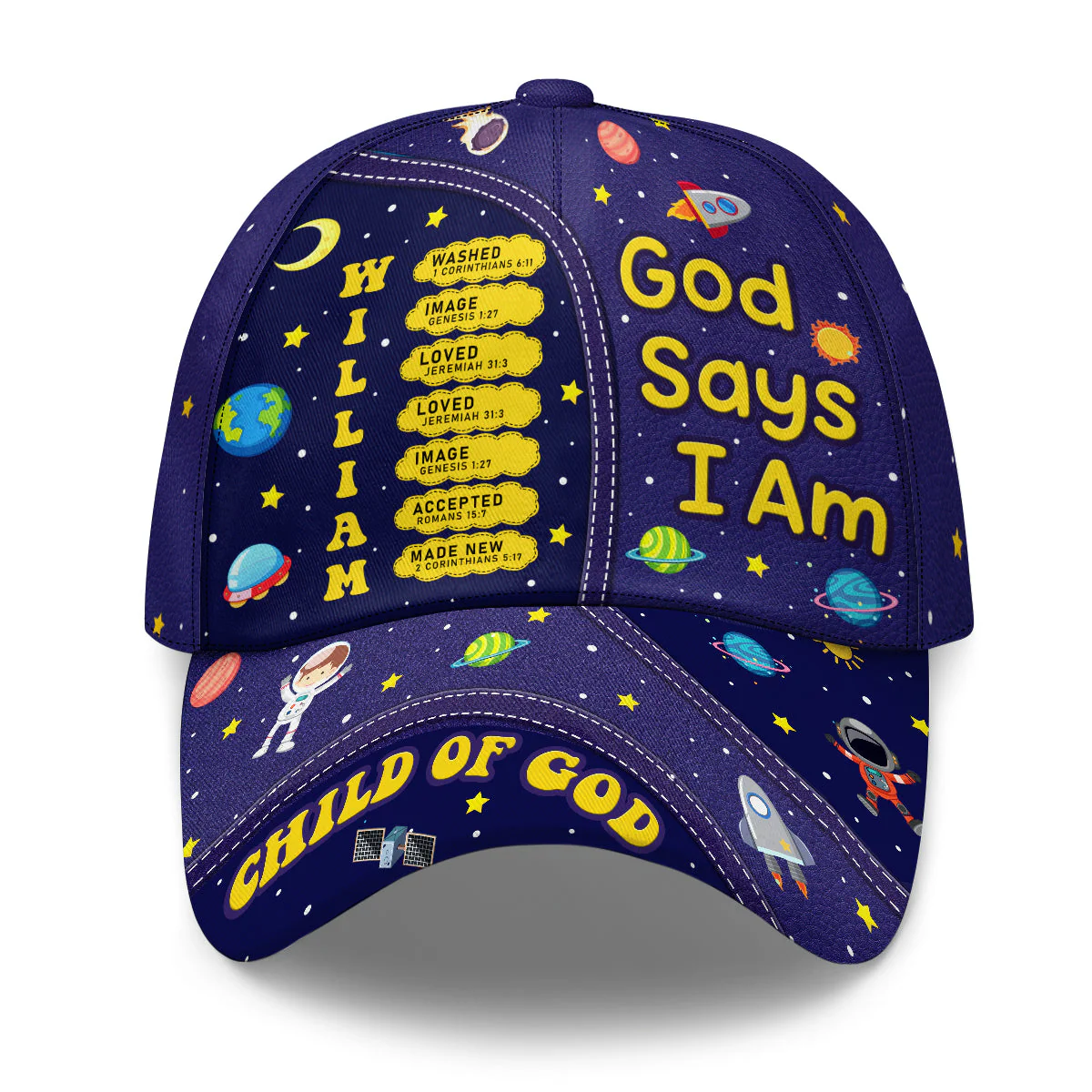 Child Of God - Personalized Classic Cap - Gift For Kids, Son, Daughter | HN02