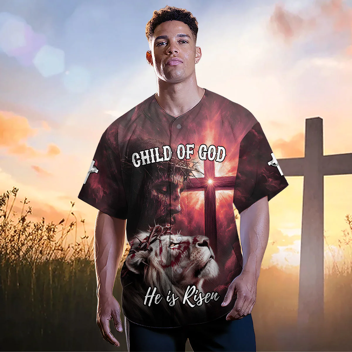 Child Of God Risen Warrior Baseball Jersey Bundle - Image 10