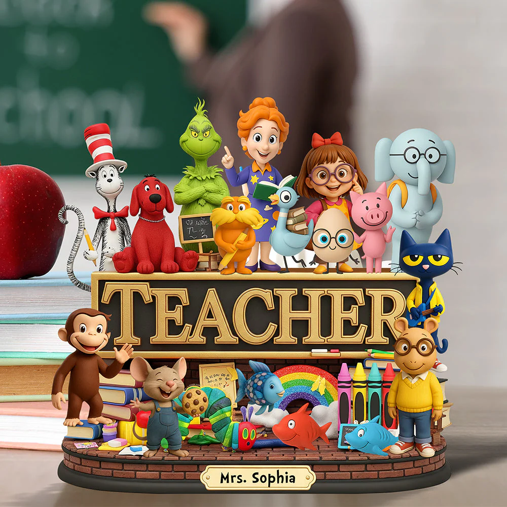 Children's Book - Personalized Acrylic Plaque - Gifts For Teacher - Image 3
