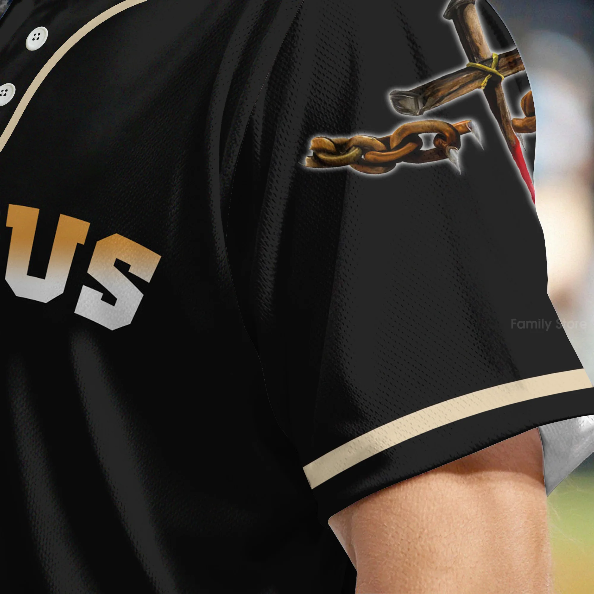 Christ Jesus Came Into The World To Save - Baseball Jersey - Christant Gift For Him - Image 5