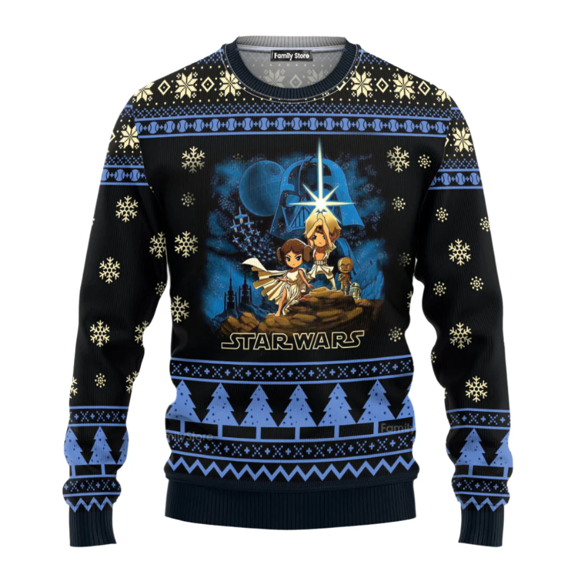 Christmas Stwa Cartoon Characters - Costumes Ugly Sweatshirts