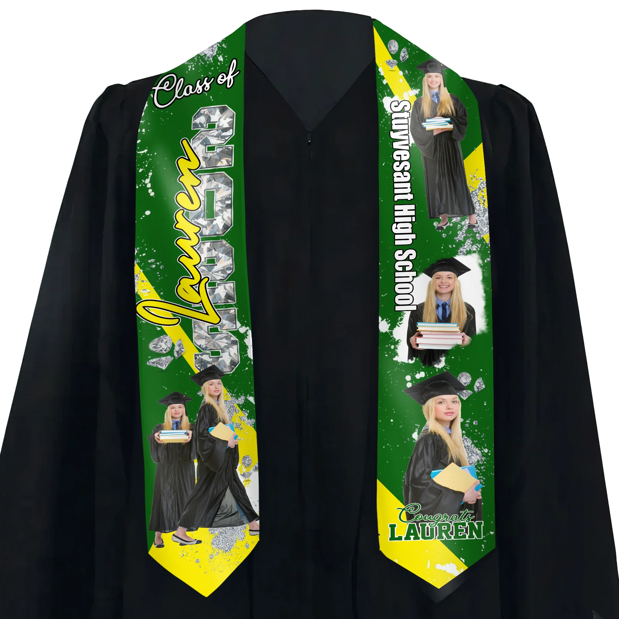 Class Of 2025 Congratulations Graduation - Personalized Graduation Stoles - Graduation Gift, Senior Gift | Custom Photo NH96 - Image 5