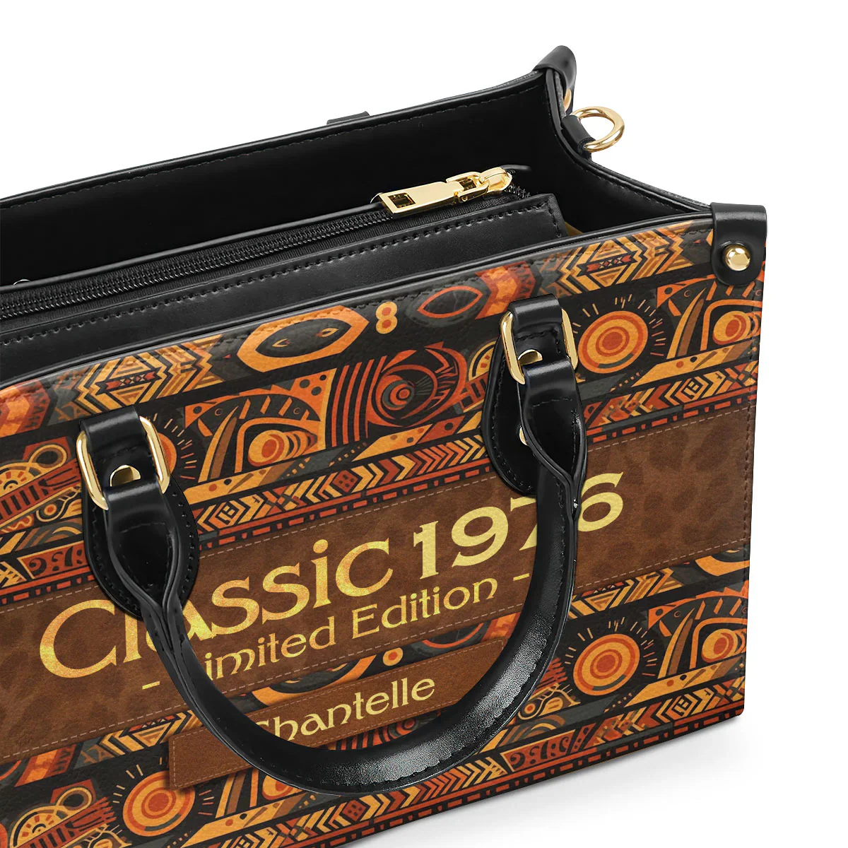 Classic Birth Year Limited Edition Tote - Personalized Leather Handbag - Gift For Black Women | HD95 - Image 4