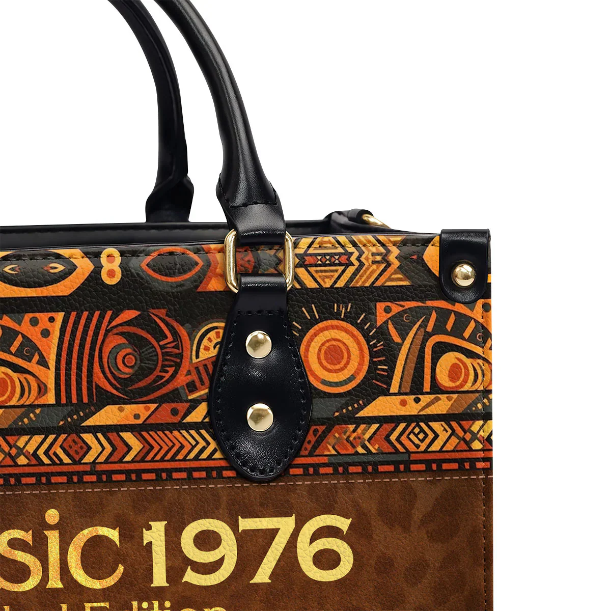 Classic Birth Year Limited Edition Tote - Personalized Leather Handbag - Gift For Black Women | HD95 - Image 5