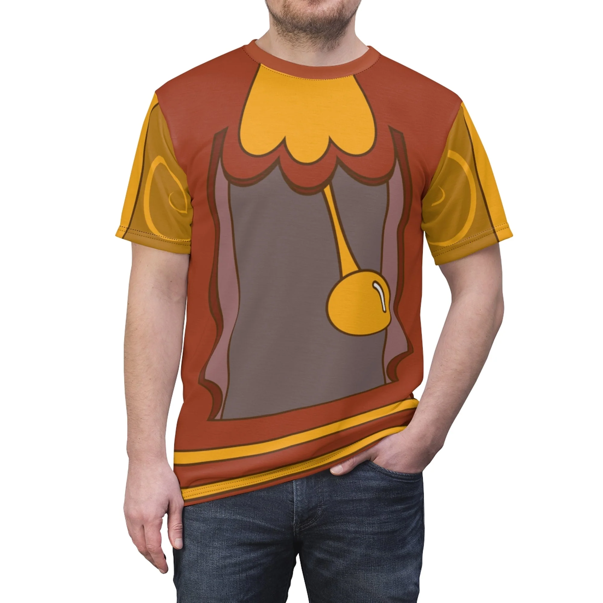 Cogsworth Beauty And The Beast Costume T-Shirt