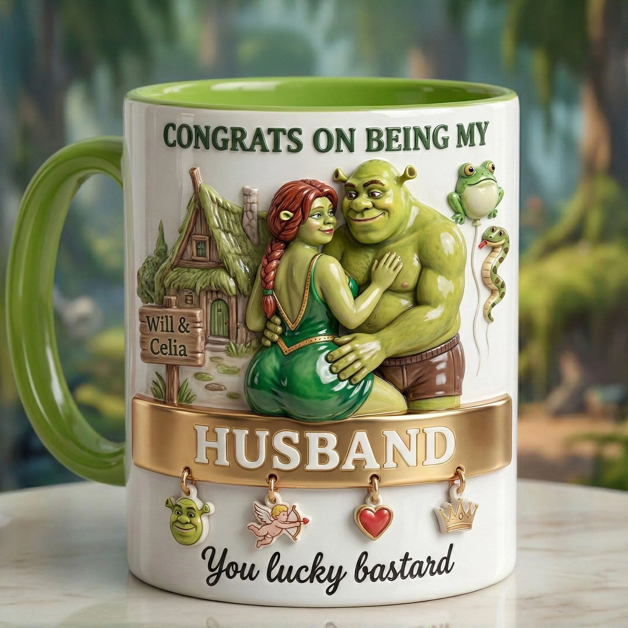 Congrats On Being My Wife - Personalized Accent Mug - Gift For Movie Fans, Couples NL122 - Image 3