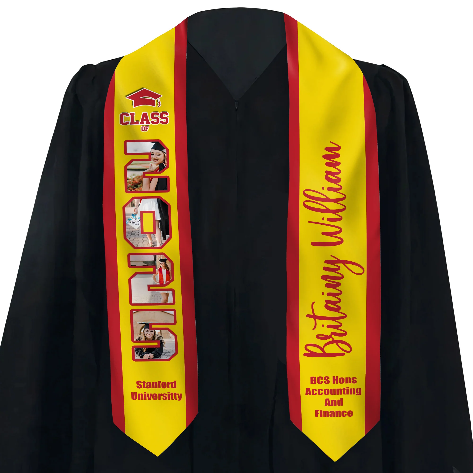Congratulations Class of 2025 - Personalized Graduation Stoles - Graduation Gift, Senior Gift | Custom Photo NH96 - Image 5