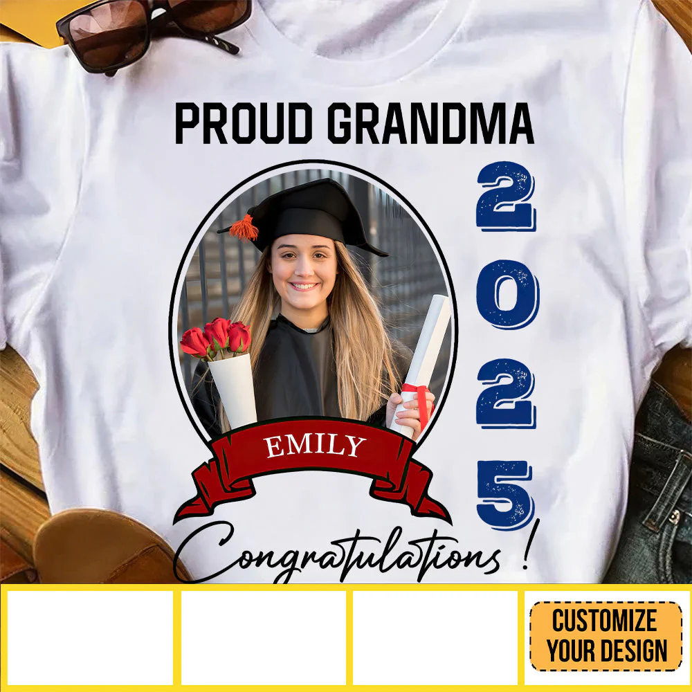 Congratulations, Graduate 2025 - Personalized Shirt - Graduation Gift, Senior Gift | Custom Photo NH96 - Image 3