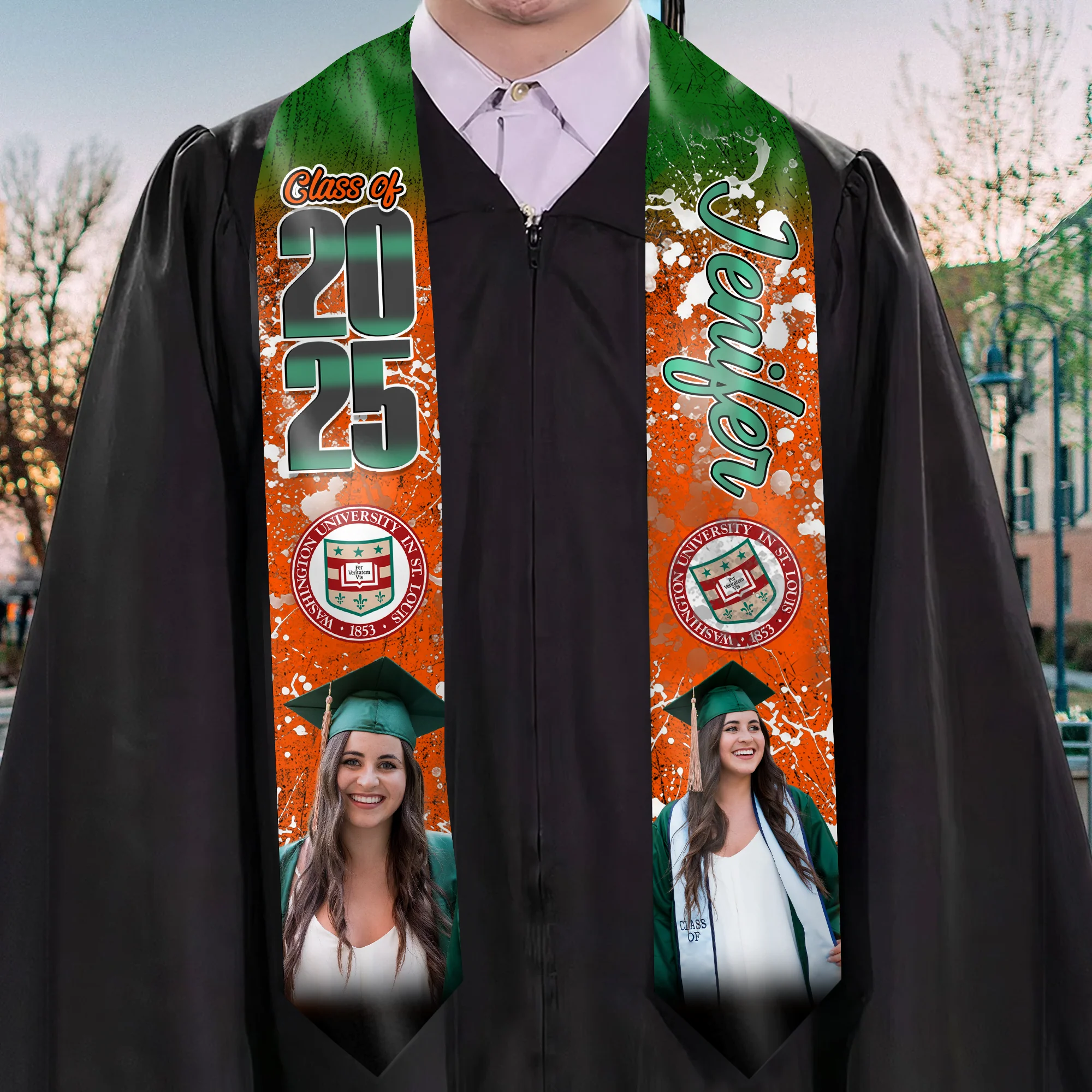 Congratulations To The New Graduate - Personalized Graduation Stoles - Graduation Gift, Senior Gift | Custom Photo NH96 - Image 2