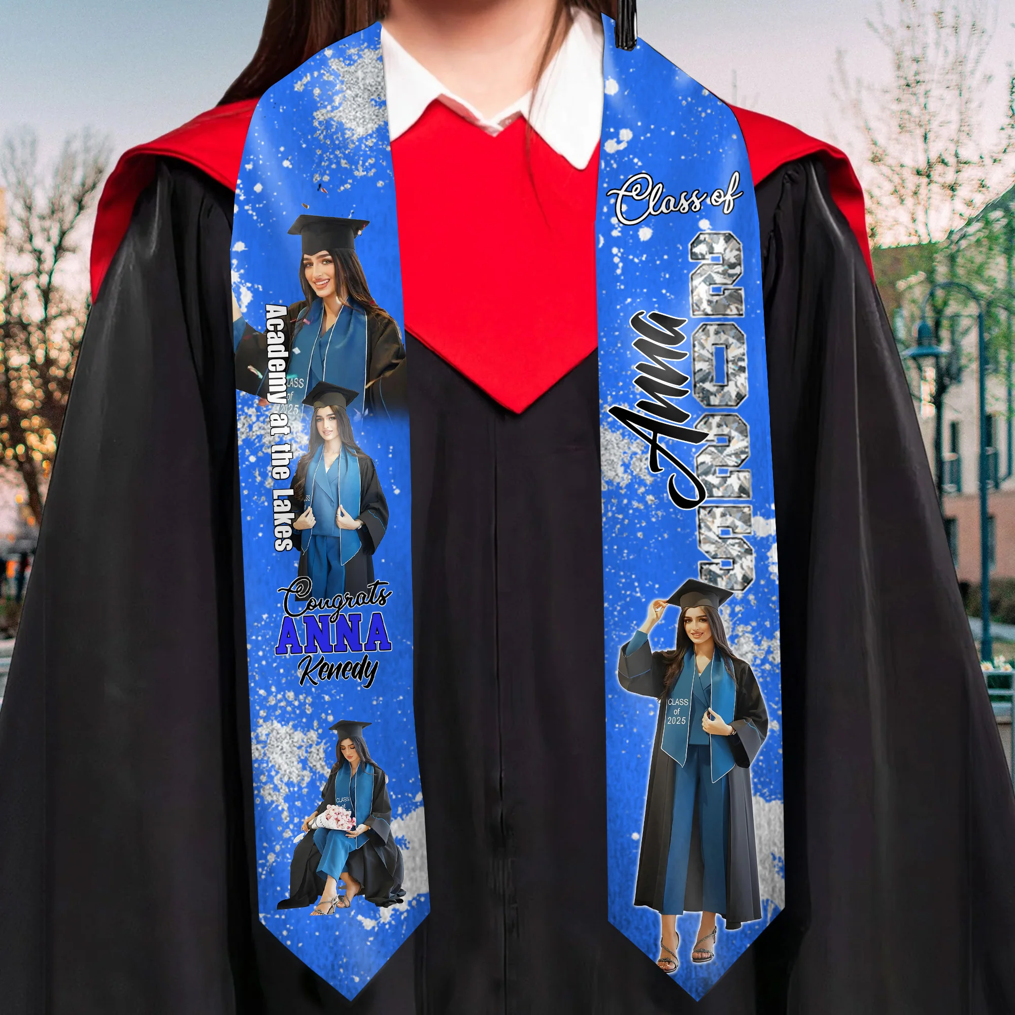 Congratulations, You Make Me So Proud! - Personalized Graduation Stoles - Graduation Gift, Senior Gift | Custom Photo NH96