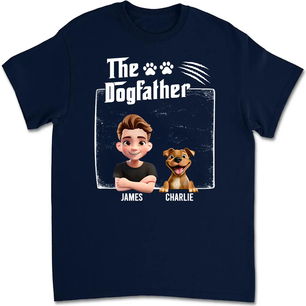 Cool Dog Father - Personalized T Shirt - Gift for Pet Owners, Dog Lovers, Dog Dad | CLP16.V2 HH01 - Image 4