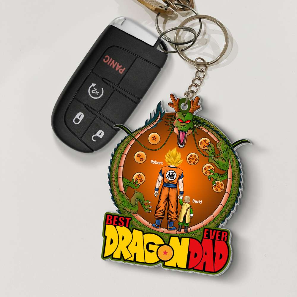 Cool Dragon Ball Daddy - Personalized Acrylic Keychain - Gift For Dad, Fathers Day - CL03 NA94 - Image 2