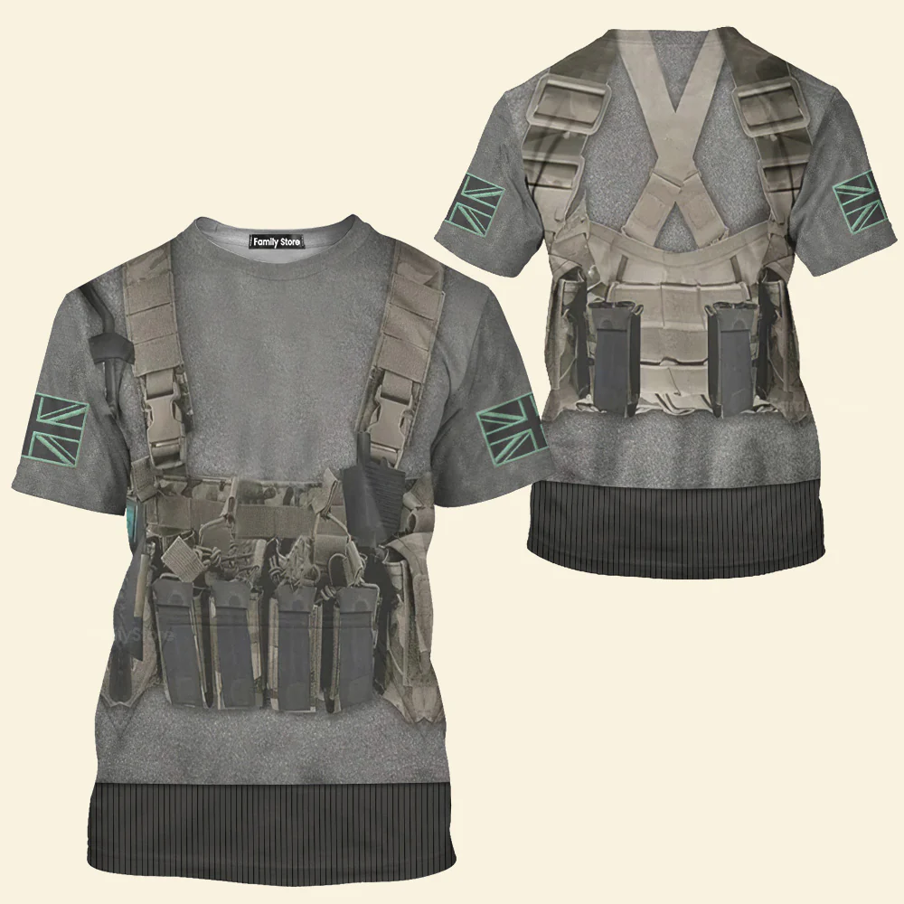 Cosplay Call Of Duty MW2 Simon Ghost Riley T-Shirts For Men - Image 3