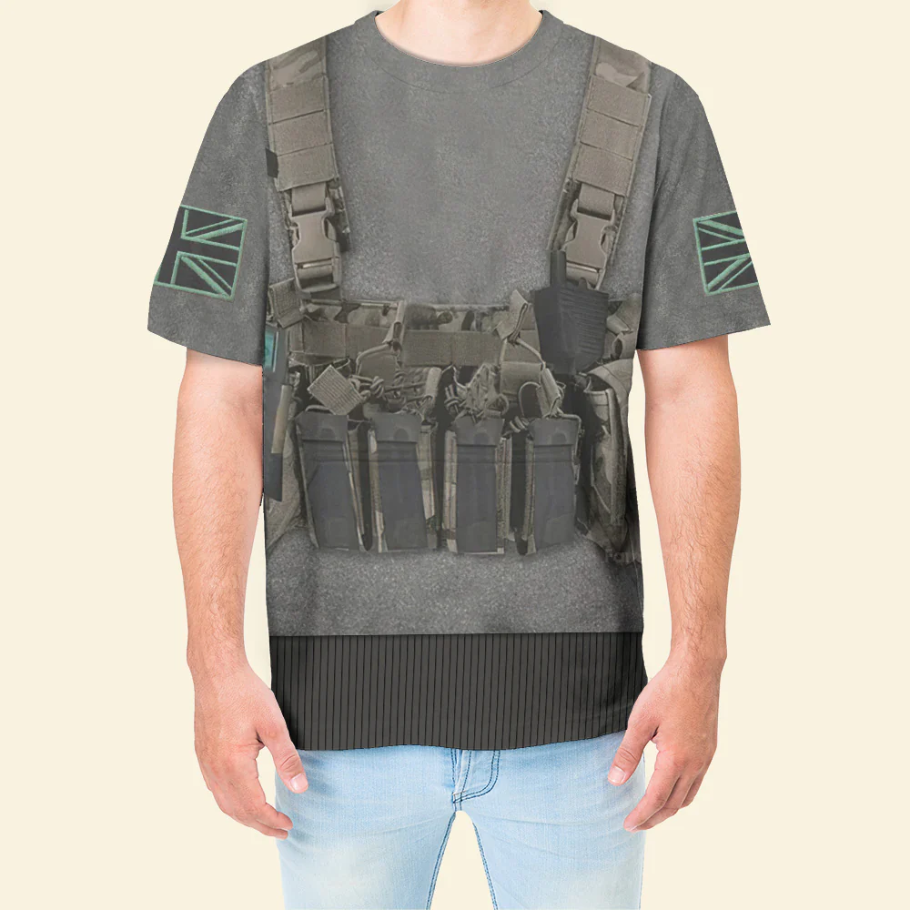 Cosplay Call Of Duty MW2 Simon Ghost Riley T-Shirts For Men - Image 4