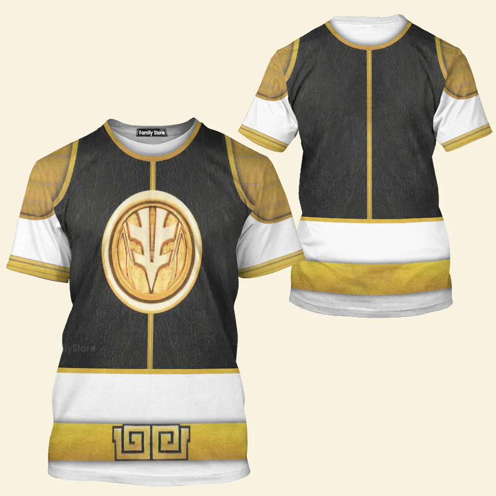 Cosplay White Ranger - 3D TShirts - Image 3