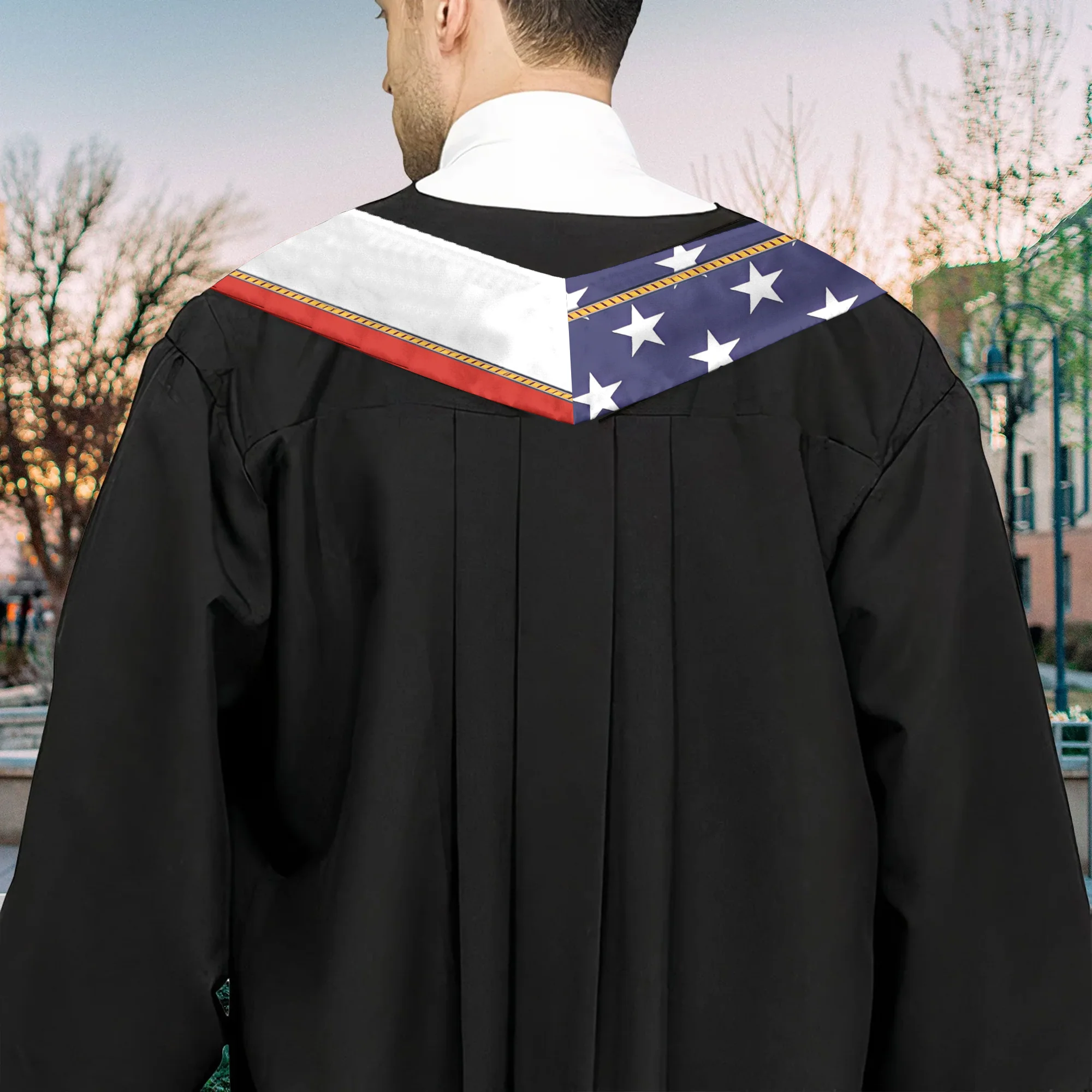 Country Flag Class of 2025 - Personalized Graduation Stoles - Graduation Gift, Senior Gift | NH96 - Image 4